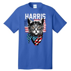 Kamala Harris For President 2024 Funny Cat Lady Tall T-Shirt