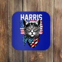 Kamala Harris For President 2024 Funny Cat Lady Coaster