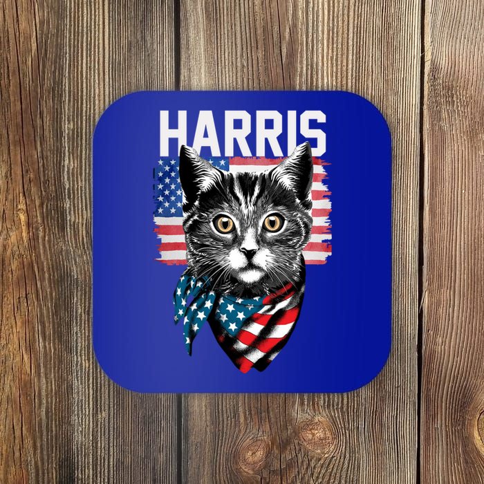 Kamala Harris For President 2024 Funny Cat Lady Coaster