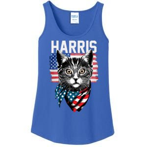 Kamala Harris For President 2024 Funny Cat Lady Ladies Essential Tank