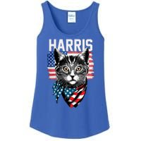 Kamala Harris For President 2024 Funny Cat Lady Ladies Essential Tank