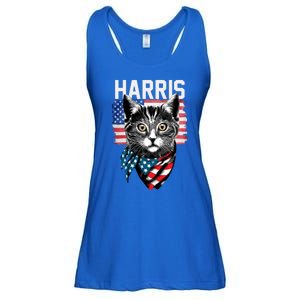 Kamala Harris For President 2024 Funny Cat Lady Ladies Essential Flowy Tank