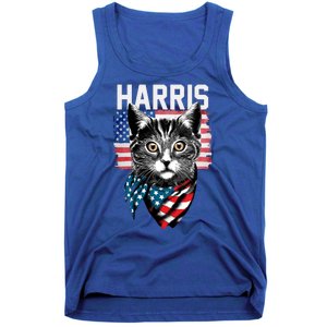 Kamala Harris For President 2024 Funny Cat Lady Tank Top