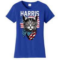 Kamala Harris For President 2024 Funny Cat Lady Women's T-Shirt