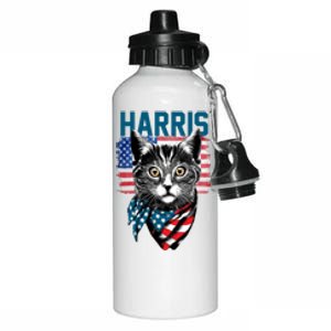 Kamala Harris For President 2024 Funny Cat Lady Aluminum Water Bottle