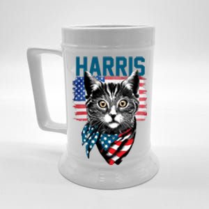 Kamala Harris For President 2024 Funny Cat Lady Beer Stein