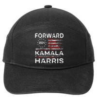 Kamala Harris Forward 2024 Presidential Election President 7-Panel Snapback Hat