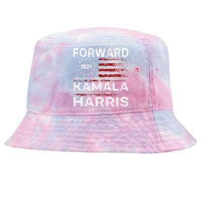 Kamala Harris Forward 2024 Presidential Election President Tie-Dyed Bucket Hat