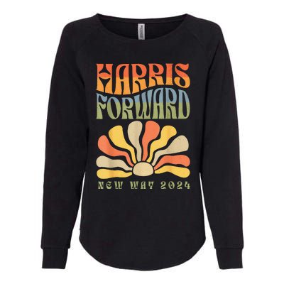 Kamala Harris Forward 2024 Presidential Election Groovy Womens California Wash Sweatshirt