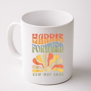 Kamala Harris Forward 2024 Presidential Election Groovy Coffee Mug