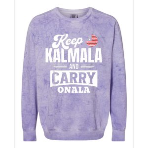 Kamala Harris For President Colorblast Crewneck Sweatshirt