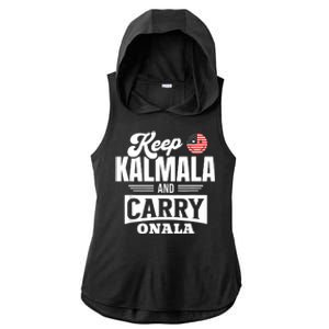 Kamala Harris For President Ladies PosiCharge Tri-Blend Wicking Draft Hoodie Tank