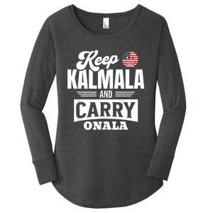 Kamala Harris For President Women's Perfect Tri Tunic Long Sleeve Shirt