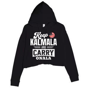 Kamala Harris For President Crop Fleece Hoodie