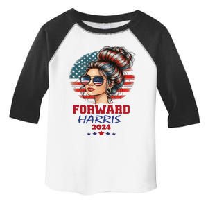 Kamala Harris Forward 2024 Presidential Election President Toddler Fine Jersey T-Shirt