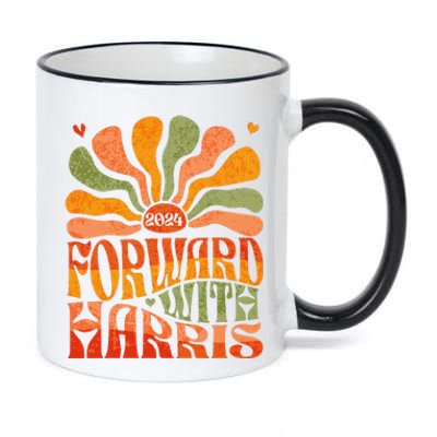 Kamala Harris Forward 2024 Presidential Election President 11oz Black Color Changing Mug