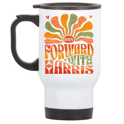 Kamala Harris Forward 2024 Presidential Election President Stainless Steel Travel Mug