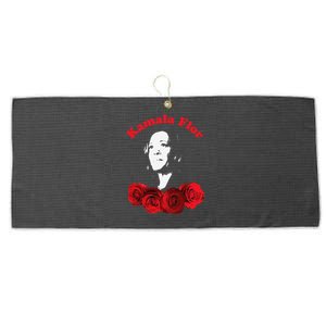 Kamala Harris For President Mexicans For Kamala Kamala Flor Large Microfiber Waffle Golf Towel