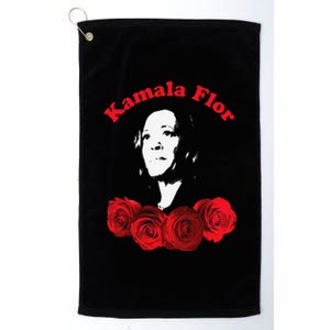 Kamala Harris For President Mexicans For Kamala Kamala Flor Platinum Collection Golf Towel