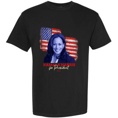 Kamala Harris For President 2024 Madam Vice President Garment-Dyed Heavyweight T-Shirt