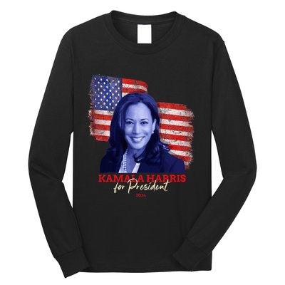 Kamala Harris For President 2024 Madam Vice President Long Sleeve Shirt