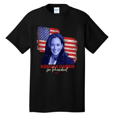 Kamala Harris For President 2024 Madam Vice President Tall T-Shirt