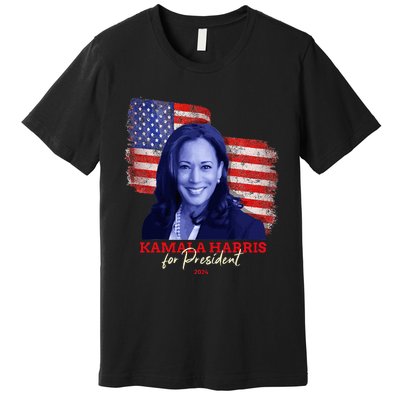 Kamala Harris For President 2024 Madam Vice President Premium T-Shirt