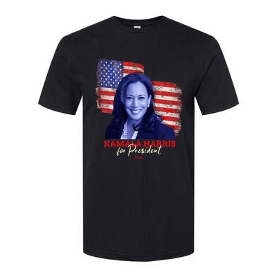 Kamala Harris For President 2024 Madam Vice President Softstyle CVC T-Shirt