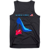 Kamala Harris For President 2024 High Heel Crushed Maga Hat Tank Top