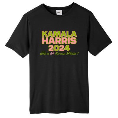 Kamala Harris For President 2024 Green Democratic Gift Tall Fusion ChromaSoft Performance T-Shirt