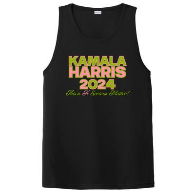 Kamala Harris For President 2024 Green Democratic Gift PosiCharge Competitor Tank