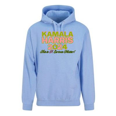 Kamala Harris For President 2024 Green Democratic Gift Unisex Surf Hoodie