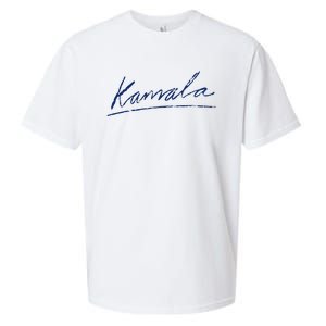 Kamala Harris For President 2024 Kamala Signature Sueded Cloud Jersey T-Shirt