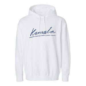 Kamala Harris For President 2024 Kamala Signature Garment-Dyed Fleece Hoodie