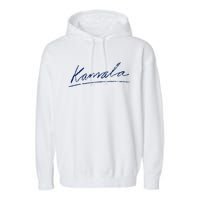 Kamala Harris For President 2024 Kamala Signature Garment-Dyed Fleece Hoodie