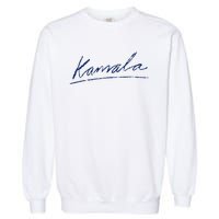 Kamala Harris For President 2024 Kamala Signature Garment-Dyed Sweatshirt