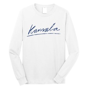 Kamala Harris For President 2024 Kamala Signature Long Sleeve Shirt