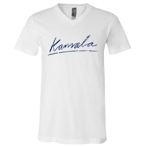 Kamala Harris For President 2024 Kamala Signature V-Neck T-Shirt