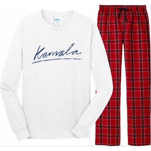 Kamala Harris For President 2024 Kamala Signature Long Sleeve Pajama Set