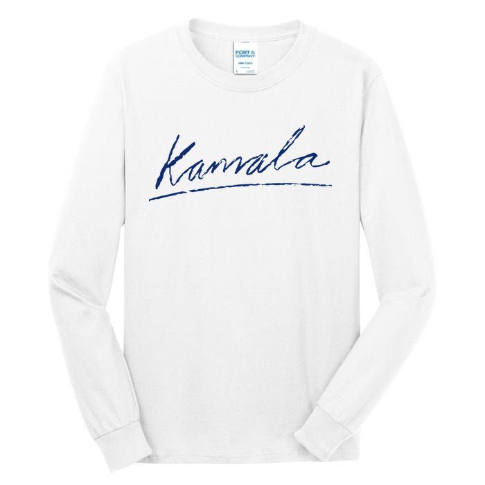 Kamala Harris For President 2024 Kamala Signature Tall Long Sleeve T-Shirt