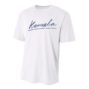 Kamala Harris For President 2024 Kamala Signature Performance Sprint T-Shirt