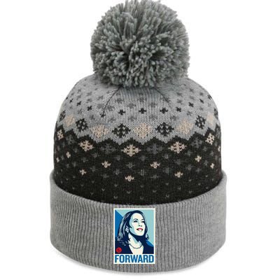 Kamala Harris Forward 2024 Presidential Election President Gift The Baniff Cuffed Pom Beanie