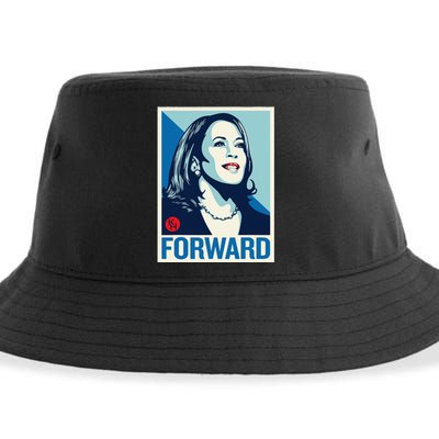 Kamala Harris Forward 2024 Presidential Election President Gift Sustainable Bucket Hat