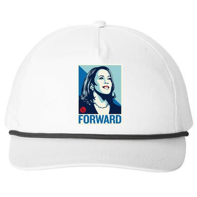 Kamala Harris Forward 2024 Presidential Election President Gift Snapback Five-Panel Rope Hat