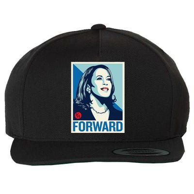 Kamala Harris Forward 2024 Presidential Election President Gift Wool Snapback Cap