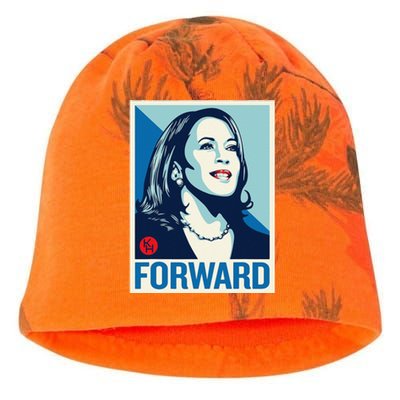 Kamala Harris Forward 2024 Presidential Election President Gift Kati - Camo Knit Beanie