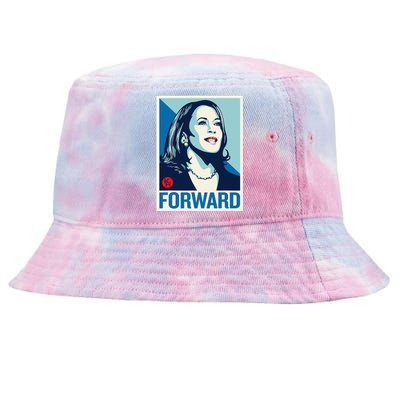 Kamala Harris Forward 2024 Presidential Election President Gift Tie-Dyed Bucket Hat