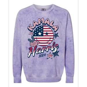 Kamala Harris For President 2024 Gift Colorblast Crewneck Sweatshirt