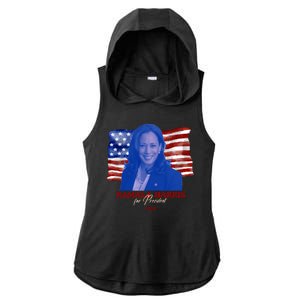 Kamala Harris For President Usa 2024 Madam Ladies PosiCharge Tri-Blend Wicking Draft Hoodie Tank