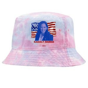 Kamala Harris For President Usa 2024 Madam Tie-Dyed Bucket Hat